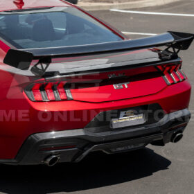 2024+ Ford Mustang GT Style Dry Carbon Fiber Rear Bumper Diffuser - image 8