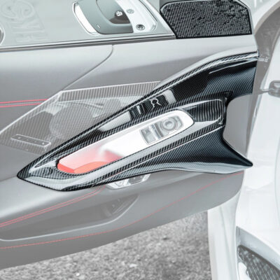 EOS 2020-2026 Chevrolet Corvette C8 Carbon Fiber Window Switch Trim & Pillar Panel Cover