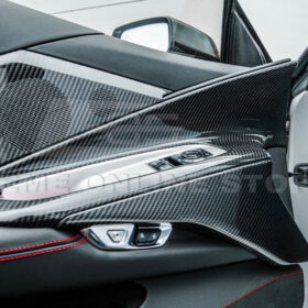 Extreme Online Store Corvette C8 DRY CARBON FIBER Window Switch Trim & Pillar Panel Cover - Image 8