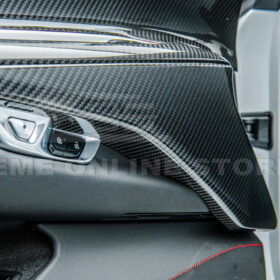Extreme Online Store Corvette C8 DRY CARBON FIBER Window Switch Trim & Pillar Panel Cover - Image 9