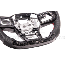 FFP 2024-Up Ford Mustang Forged Carbon Fiber Perforated Leather Red Stripe Steering Wheel - image 19