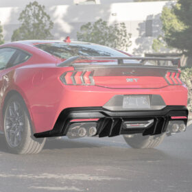 2024+ Ford Mustang V2 Package Carbon Fiber Rear Bumper Diffuser - image 1