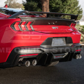 2024+ Ford Mustang V2 Package Carbon Fiber Rear Bumper Diffuser - image 5