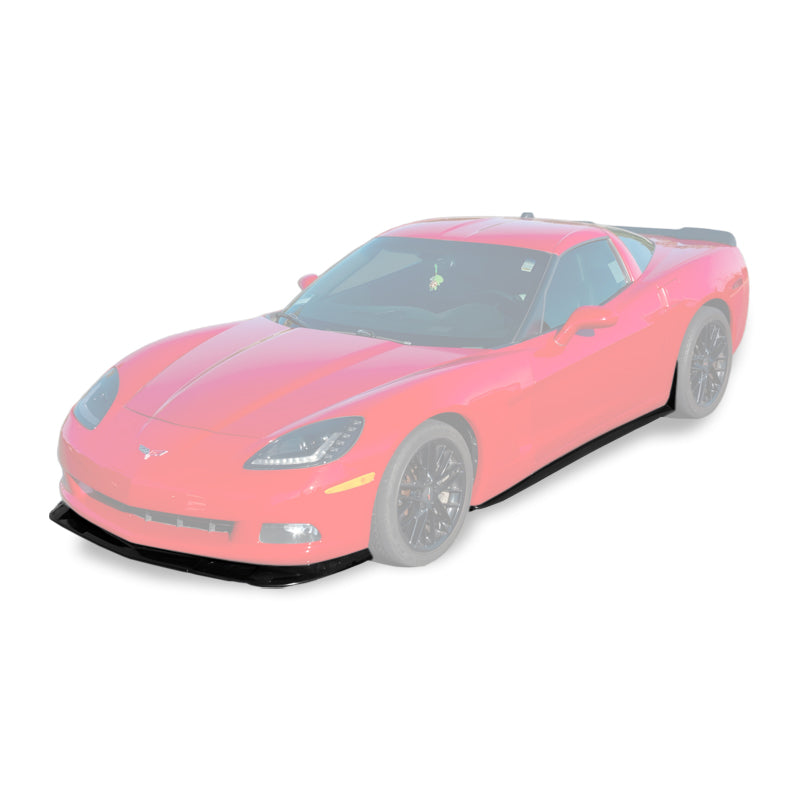 Corvette C6 Base Model Extended Front Splitter Lip & Side Skirts Rocker Panels - FF Performance