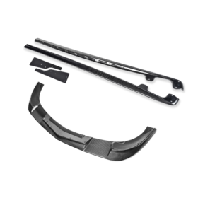 Corvette C6 Base Model Extended Front Splitter Lip & Side Skirts Rocker Panels - image 2
