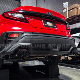 EOS 2022-Up Subaru WRX | Boso Muffler Delete Quad Burnt Tips Axle Back Exhaust