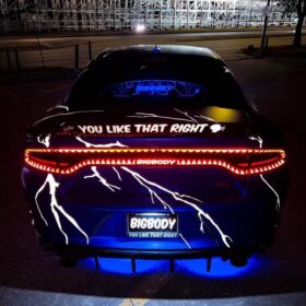 WindRestrictor 2006-Up Dodge Charger Rear Add On Glow Plate - image 25