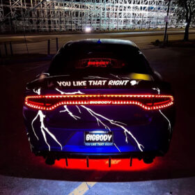 WindRestrictor 2006-Up Dodge Charger Rear Add On Glow Plate - image 24