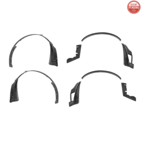 2024+ Ford Mustang DRY CARBON FIBER Fender Flares & Mud Flap - image 2