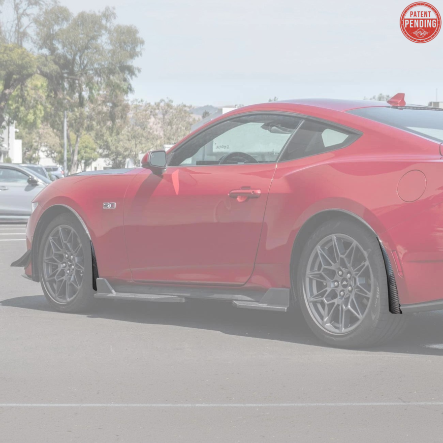 2024+ Ford Mustang Dry Carbon Fiber Mud Flap - FF Performance