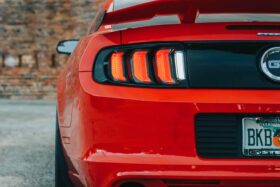 13-14 Ford Mustang Facelift XB LED Tail Lights (Red) (9)