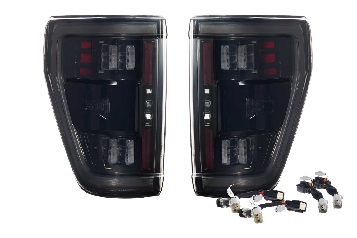 XB LED Tail Lights: Ford F-150 (21-23 / Smoked Lens / Set) (1)