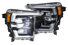 XB LED Headlights: Ford F-150 (21-23 / White DRL / Set) (1)
