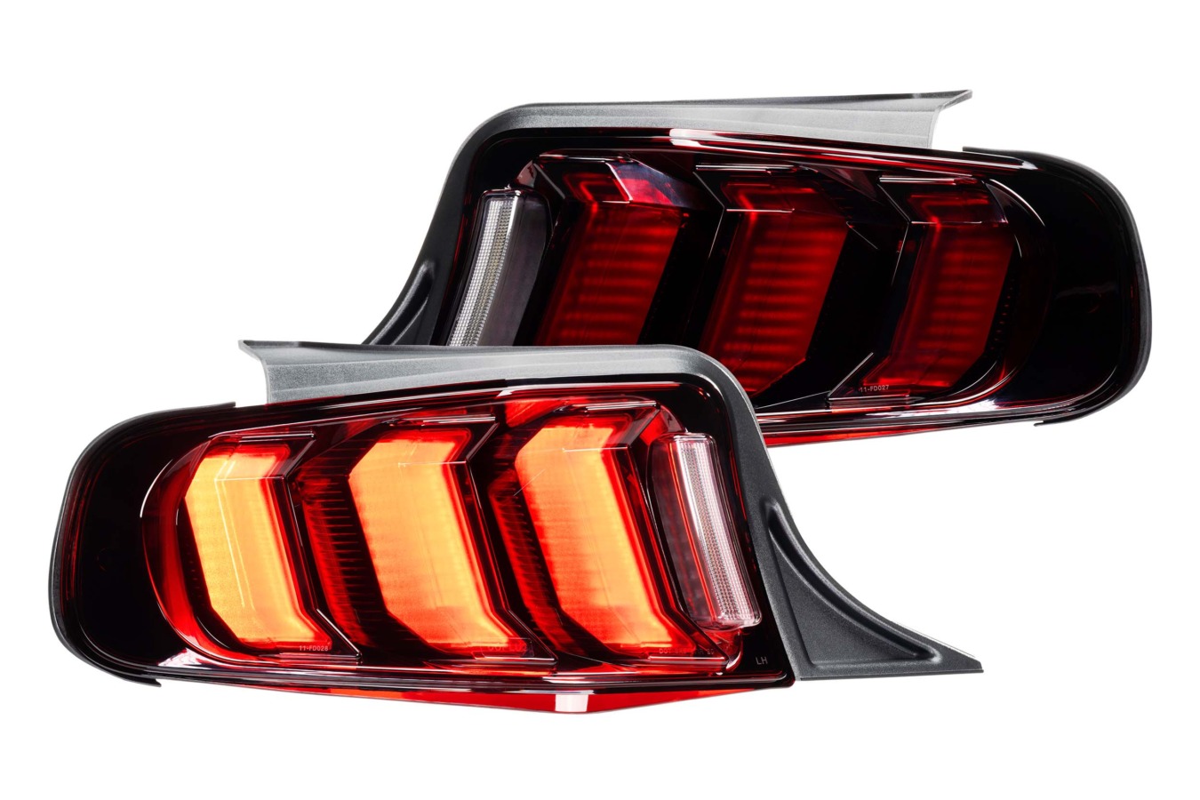 10-12 Ford Mustang Facelift XB LED Tail Lights (Red) (1)