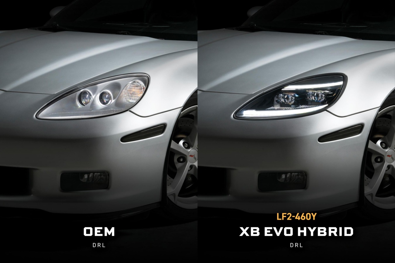 XB Evo Hybrid Headlights: 05-13 Corvette C6 (Set) (2)