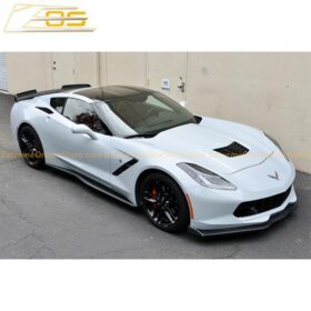 EOS 2014-2019 Chevrolet Corvette C7 Stingray/Z51 Front Splitter Lip & Side Skirts Kit - image 4