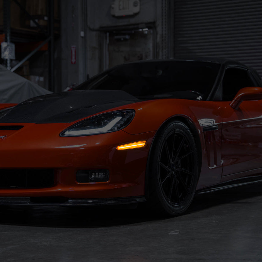 Corvette C6 Front Amber LED Side Markers Pair - FF Performance