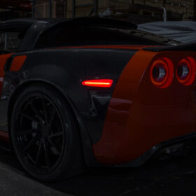 Extreme Online Store Corvette C6 Rear Amber LED Side Markers Pair for C6 Corvette