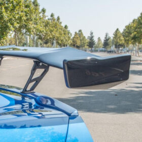 Extreme Online Store Corvette C7 ZR1 ZTK Conversion Dry Carbon Fiber Rear Spoiler High Wing Winglet for C7 Corvette - Image