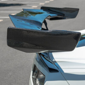 Extreme Online Store Corvette C7 ZR1 ZTK Conversion Dry Carbon Fiber Rear Spoiler High Wing Winglet for C7 Corvette - Image 3