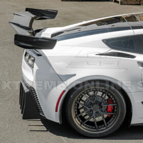 2014-2019 Chevrolet Corvette C7 ZR1 ZTK Conversion Extended Rear Spoiler High Wing - image 11