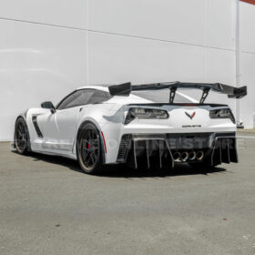 2014-2019 Chevrolet Corvette C7 ZR1 ZTK Conversion Extended Rear Spoiler High Wing - image 4