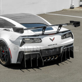 2014-2019 Chevrolet Corvette C7 ZR1 ZTK Conversion Extended Rear Spoiler High Wing - image 5