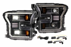15-17 Ford F-150 XB Hybrid LED Headlights (1)