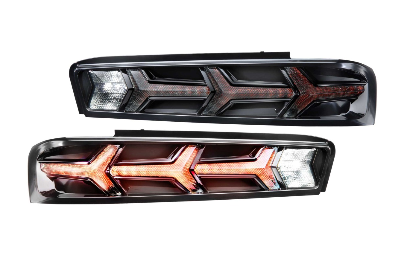 XB LED Tail Lights: Chevrolet Camaro (16-18 / Smoked Lens Lambo / Set) (1)