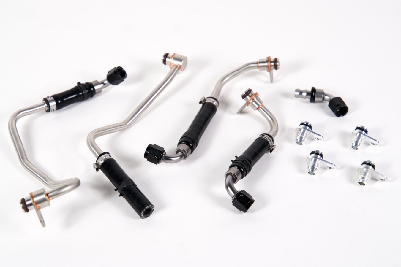 Full-Race 2017-2020 Ford F-150 & Raptor 3.5L EcoBoost AN Turbo Coolant Line Upgrade Kit