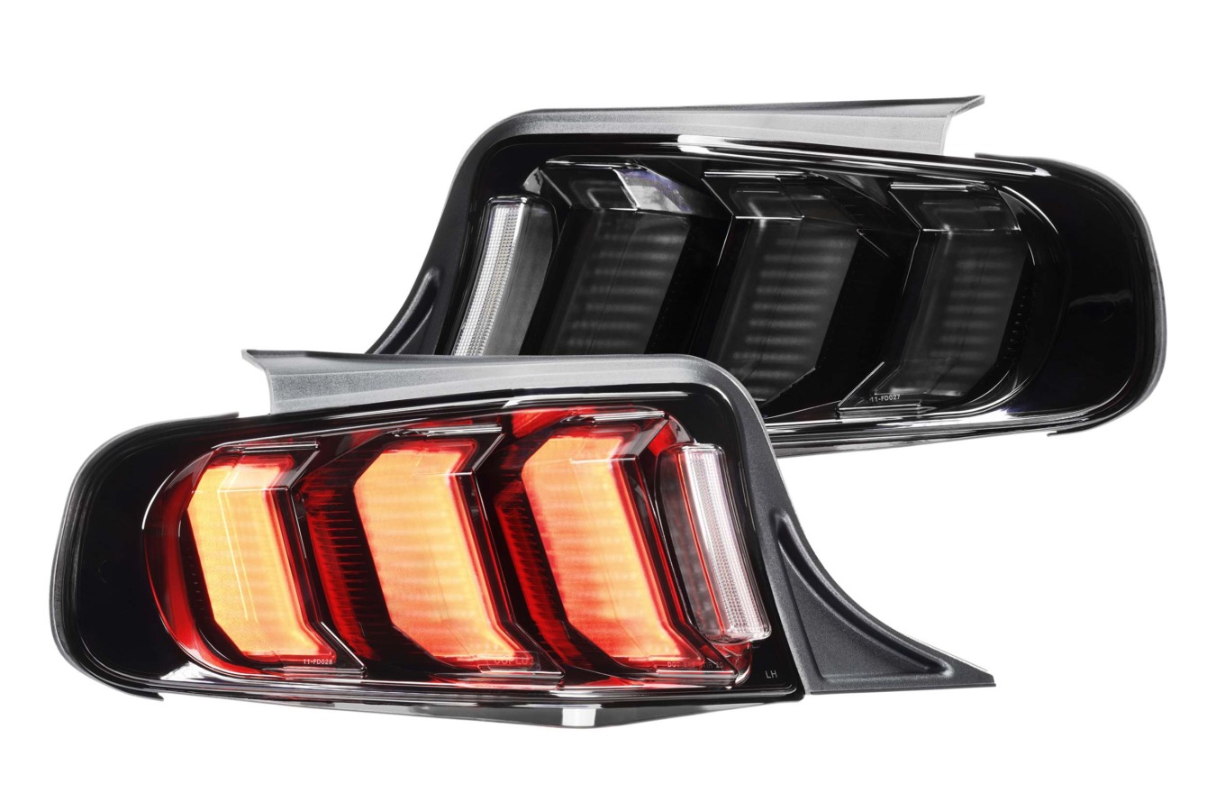 XB LED Tail Lights: Ford Mustang (13-14 / Smoked Lens / Set) (1)