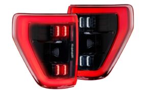 XB LED Tail Lights: Ford F-150 (21-23 / Red Lens / Set) (1)