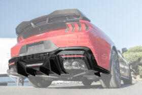 EOS Ford Mustang V3 Rear Bumper Diffuser installed angle