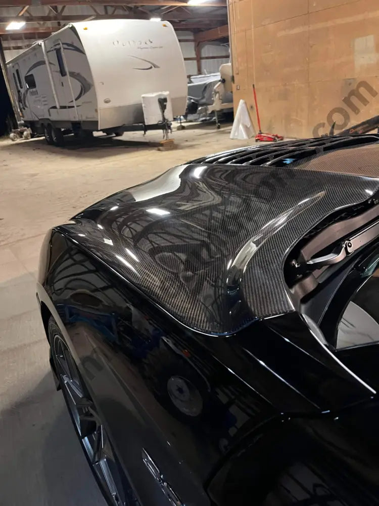 Muscle Auto Zone MAZ Mustang S550 GT500 Style Carbon Fiber Hood for Mustang EcoBoost - Image 2