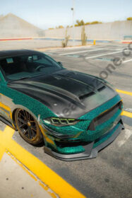 Muscle Auto Zone MAZ Mustang S550 Super Snake Carbon Fiber Hood for Mustang EcoBoost - Image 3