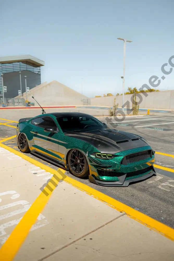Muscle Auto Zone MAZ Mustang S550 Super Snake Carbon Fiber Hood for Mustang EcoBoost - Image 2