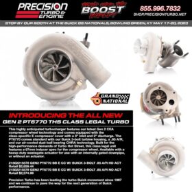 Precision Turbo PT6770 Gen 2 Buick Class Legal Turbocharger