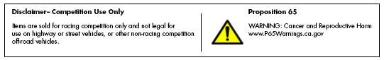 California Proposition 65 warning