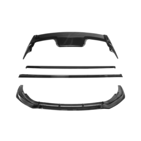 Extreme Online Store GR Corolla GR-Style Glossy Black Aero Kit (Lip + Skirts + Wing) - Image 2