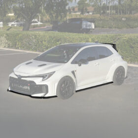 Extreme Online Store GR Corolla GR-Style Glossy Black Aero Kit (Lip + Skirts + Wing) - Image 3
