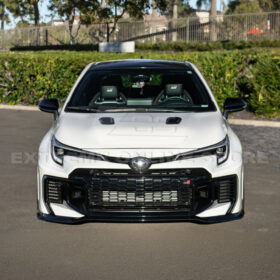 Extreme Online Store GR Corolla GR-Style Glossy Black Aero Kit (Lip + Skirts + Wing) - Image 5