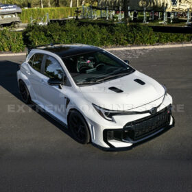Extreme Online Store GR Corolla GR-Style Glossy Black Aero Kit (Lip + Skirts + Wing) - Image 18