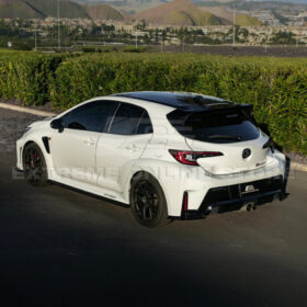 Extreme Online Store GR Corolla GR-Style Glossy Black Aero Kit (Lip + Skirts + Wing) - Image 19