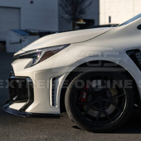 Extreme Online Store GR Corolla GR-Style Glossy Black Aero Kit (Lip + Skirts + Wing) - Image 9