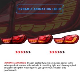 VLAND OLED Tail Lights for 4 Series / M4 (F32 F33 F36 F82 F83) for BMW M4 - Image 3