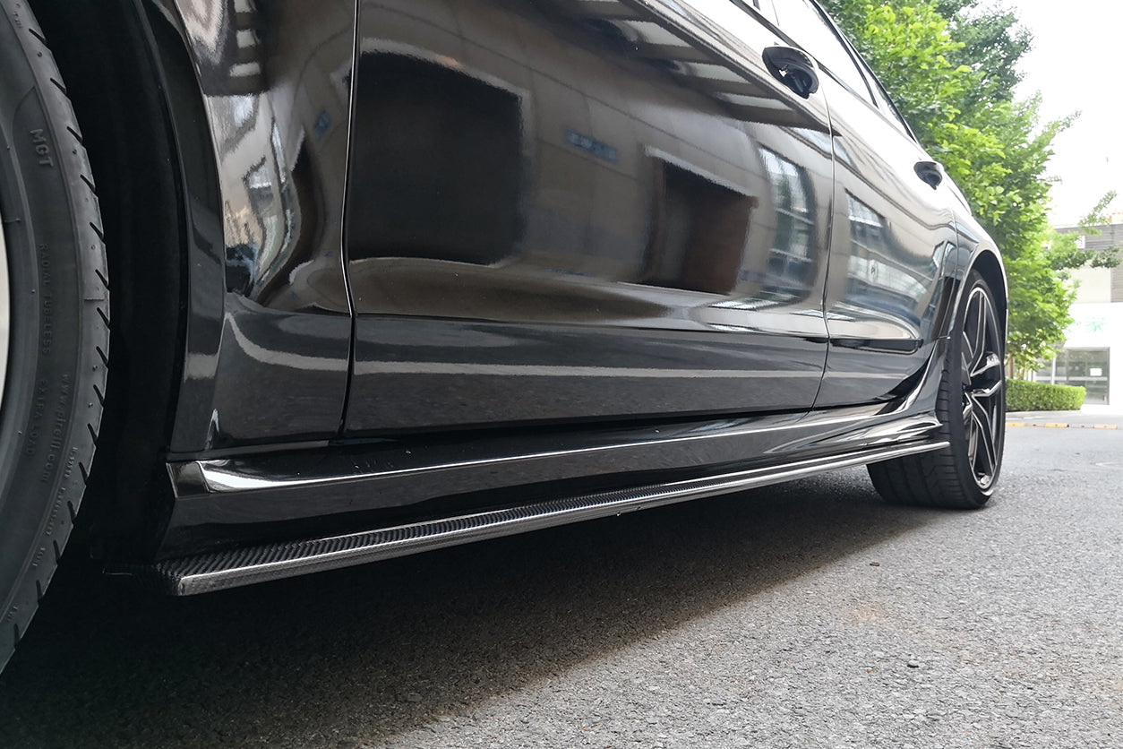 DarwinPRO 2013-2018 Audi RS6 Avant MN Style Carbon Fiber Side Skirts