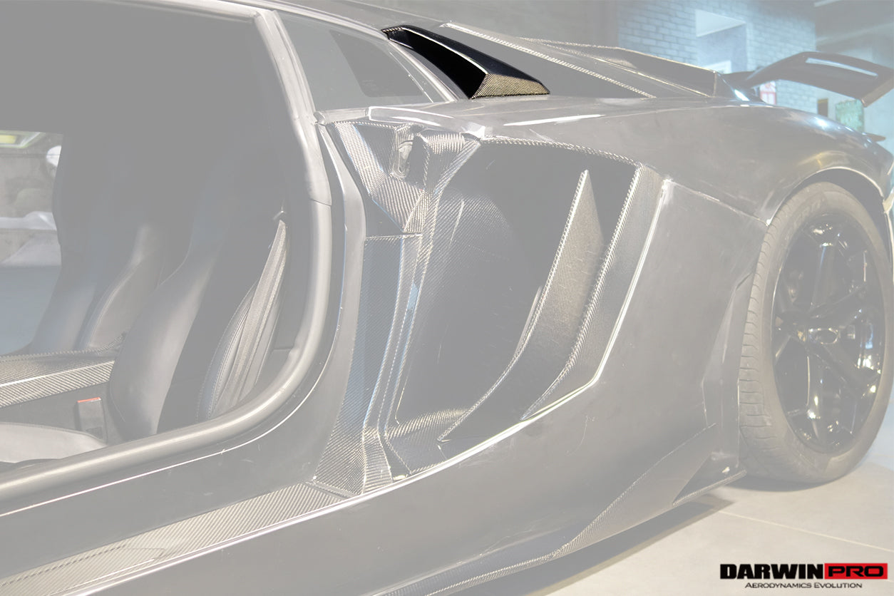 DarwinPRO 2011-2016 Lamborghini Aventador LP700 Coupe Roadster Carbon Fiber Engine Air Intakes