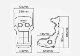 BRIDE XERO RS PLUS size diagram