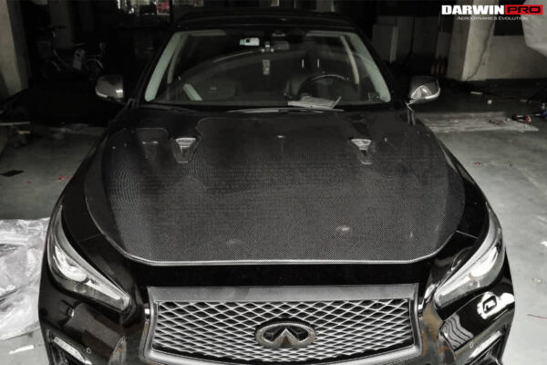 Darwinpro 2014-2022 Infiniti Q50 Sedan EAU ROUGE Style Hood