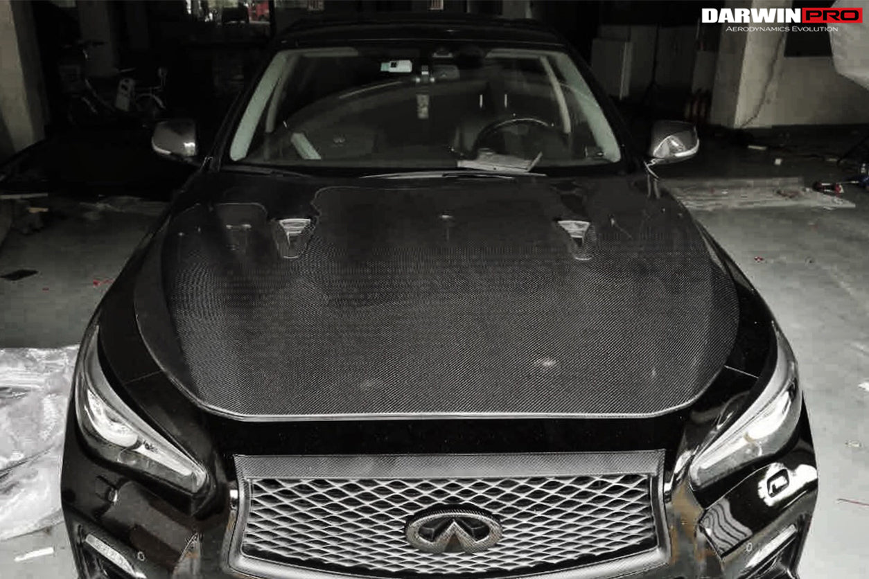 Darwinpro 2014-2022 Infiniti Q50 Sedan EAU ROUGE Style Hood